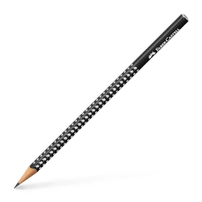 Afbeelding van Potlood Faber Castell Grip sparkle zwart
