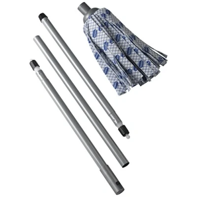 Afbeelding van Addis Dweilmop met 3 delige steel in blauw, wit en grijs