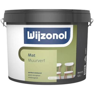 Afbeelding van Wijzonol Muurverf Mat 10 liter Muurverven