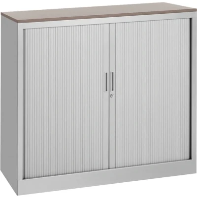 Afbeelding van Roldeurkast 105x120x43cm bladkleur Ahorn framekleur Wit (RAL9010)