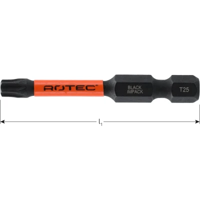 Afbeelding van Rotec Black impact 50mm torx bit T10
