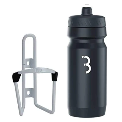 Afbeelding van BBB Cycling FuelTank Aluminium Bidonhouder met Bidon 550ml Wit / Zwart Racefiets &amp; Mountainbike Drinkbushouder Fiets BBC 03C