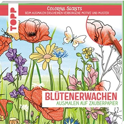 Afbeelding van Colorful Secrets Blütenerwachen (Ausmalen auf Zauberpapier)
