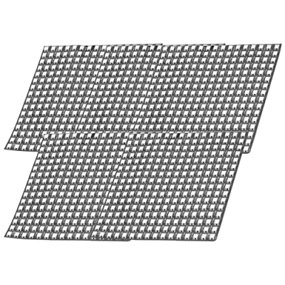 Afbeelding van AZDelivery 5 x RGB Led Paneel WS2812B 16x16 256 LED&#039;s Flexibele Module 5050SMD IC Single adresseerbare full color functies met DC5V compatibel Raspberry Pi