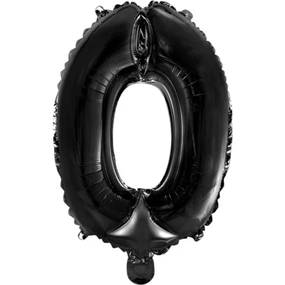 Afbeelding van Folie Ballon Zwart 0 40cm
