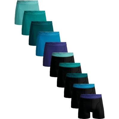 Afbeelding van Muchachomalo 10PACK Solid Boxerbriefs, Heren, Maat: XXL, Black blue green