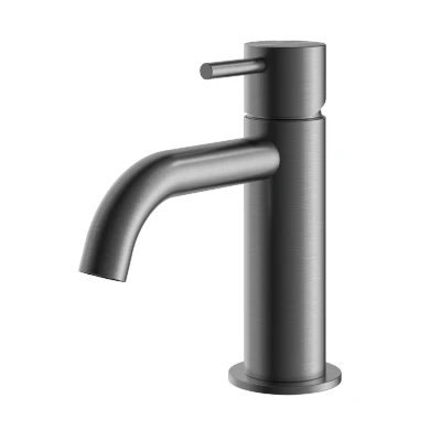 Afbeelding van HotBath Archie Wastafelmengkraan zonder waste Geborsteld Gunmetal PVD AR003BGP