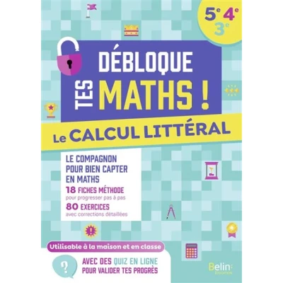 Image de Le calcul littéral (5e 4e 3e)