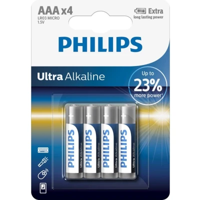 Afbeelding van Philips AAA Ultra Alkaline Batterijen