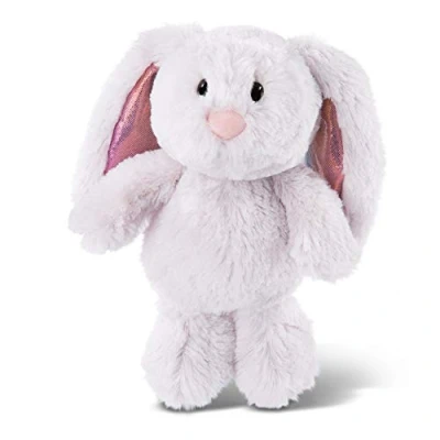Afbeelding van NICI 46332 Knuffeldier, konijn, lichtgrijs, 20 cm, pluche dier voor meisjes, jongens en baby&#039;s, pluizig om te spelen, verzamelen knuffelen, comfortabel knuffeldier