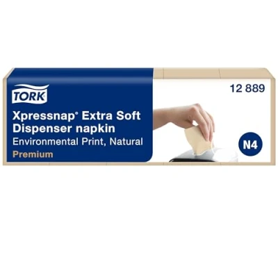 Afbeelding van Tork Xpressnap FA710 Composteerbare servetten, extra zacht, lengte 165 mm, breedte 213 8000 stuks