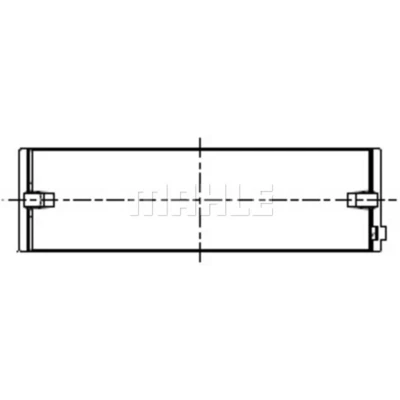 Afbeelding van MAHLE ORIGINAL 227 HL 21666 025 Hoofdlager