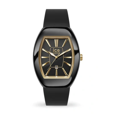 Afbeelding van ICE Watch boliday Dome Black gold 024031 Horloge Siliconen Zwart Ø 40 mm