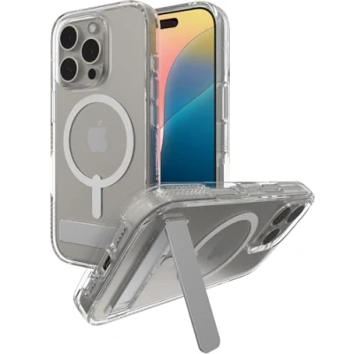 Afbeelding van ZAGG Crystal Palace Snap Mag KS iPhone 16 Pro Hoesje transparant