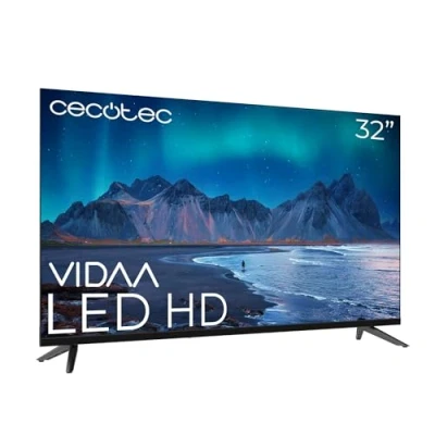 Afbeelding van Cecotec Smart TV 32 inch led HD resolutie A5 serie ALH50032 VIDAA, Dolby Audio systeem, geïntegreerde wifi, hoofdtelefoonuitgang, Chromecast, 3 HDMI en 2 USB