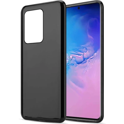 Afbeelding van Cadorabo Hoesje geschikt voor Samsung Galaxy S20 ULTRA in ZWART Beschermhoes gemaakt van flexibel TPU Silicone Case Cover