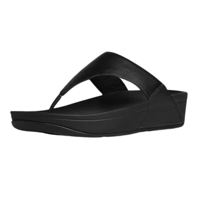 Image de Fitflop Sandales Lulu en cuir femme, Noir 001, 37 EU
