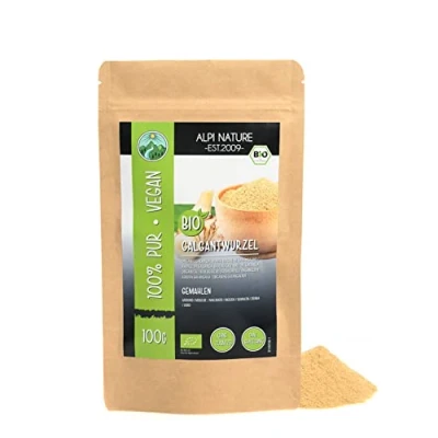 Image de Alpi Nature Galanga Poudre BIO 100g, Racine de Moulue pour Assaisonnement