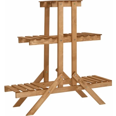 Afbeelding van Plantenstandaard 83x25x83 cm vurenhout
