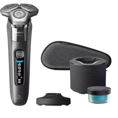 Afbeelding van Philips S8697/55 Elektrisch Scheerapparaat Serie 8000 (met Hard Pouch, Oplaadstandaard, Quick Cleaning Pod, Donker Chroom, In Gesloten Verpakking)