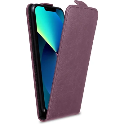 Afbeelding van Cadorabo Hoesje geschikt voor Apple iPhone 13 PRO in LILA VIOLET Beschermhoes Case Cover flip design, gemaakt van glad kunstleder