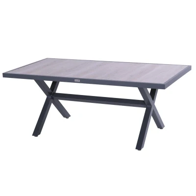 Afbeelding van Hartman Canterbury Tuintafel 186 Antraciet