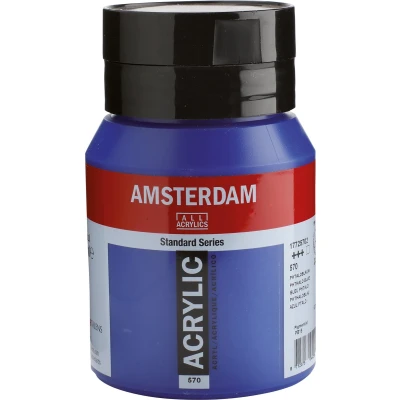 Afbeelding van Amsterdam Acrylverfverf 500 ml Phtaloblauw