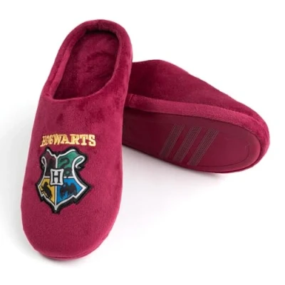 Afbeelding van Harry Potter pantoffels voor dames Hogwarts bordeauxrood, Bordeaux