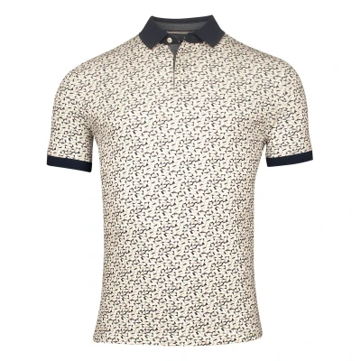 Afbeelding van Baileys Polo korte mouw Beige Poloshirt Pique with all over 515230/82 Maat 3XL