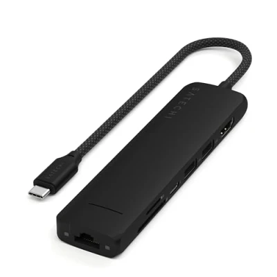 Image de Hub USB C Multiport 7 en 1 Satechi Noir