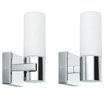 Afbeelding van Paulmann LED spiegellamp Gemini IP44 E14 2x20W (set van 2)