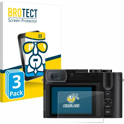 Afbeelding van BROTECT Screenprotector voor Leica Q3 43 Folie Beschermfolie Beschermglas transparant (3 Stuks)