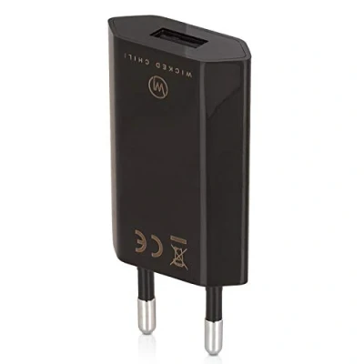 Afbeelding van Wicked Chili 847769 Pro Series Voeding Ultra Slim Universal Usb Adapter (1000 Ma, 100 240V) Zwart,Zwart