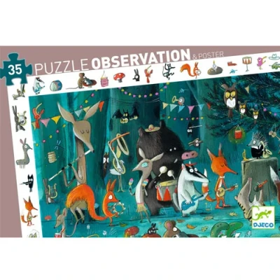 Afbeelding van Djeco puzzel observation het dierenorkest (35st)