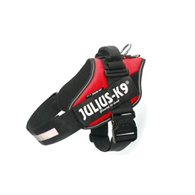 Afbeelding van Julius K9 Power Harnas / Tuig Voor Labels Rood MAAT3/85 112 cm Buikband 85 t/m cm, borstband 54 70 5 breed honden van 40 kg
