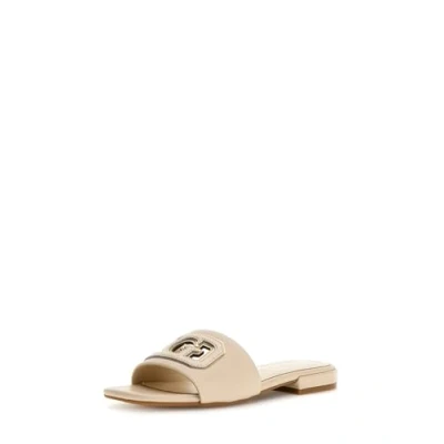 Afbeelding van Guess Tarisha Muiltjes, Dames, Maat: 35, Cream/gold Leer/ synthetisch
