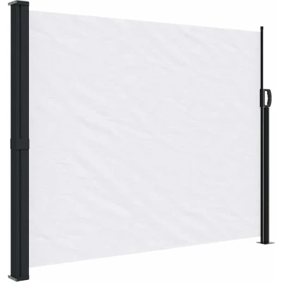 Afbeelding van Windscherm uittrekbaar 160x500 cm wit