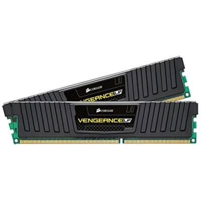 Image de Corsair CML16GX3M2A1600C10 Vengeance LP 16GB (2x8GB) DDR3 1600 Mhz CL10 Mémoire pour ordinateur de bureau performante avec profil XMP. Noir