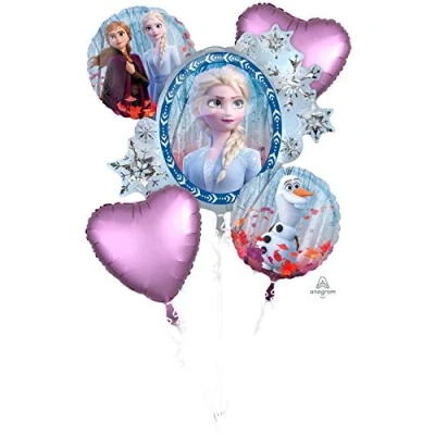 Afbeelding van Frozen Folie ballon boeket 5 stuks
