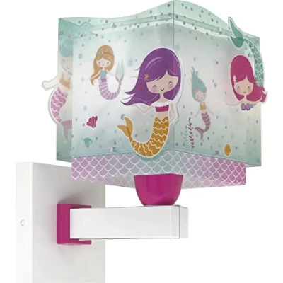 Afbeelding van Dalber Mermaids Zeemeermin Kind Wandlamp, Slaapkamer Wandlamp; Nachtkast; Kinderen