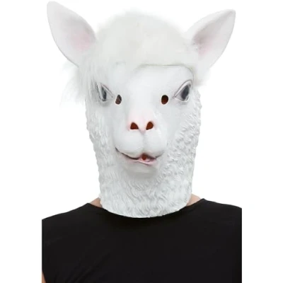 Afbeelding van Smiffys Llama Masker Wit