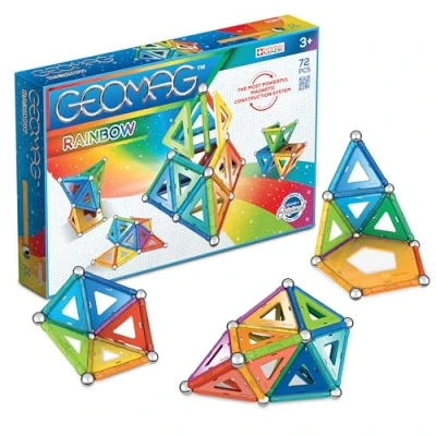 Afbeelding van Geomag 371 Rainbow Klassieke Bouwset, Meerkleurig, 32 x 21 5 cm