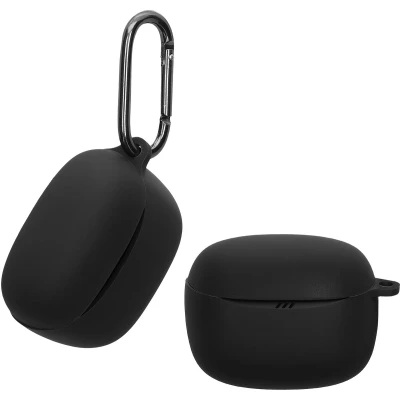 Afbeelding van kwmobile Hoes geschikt voor JBL Tune Buds 2 Siliconen cover oordopjes in zwart