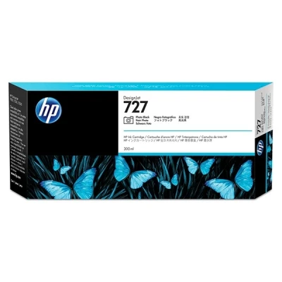 Image de HP 727 300 ml haute capacité photo noire original DesignJet cartouche d&#039;encre pour T1500, T1530, T2500, T2530, T920, T930