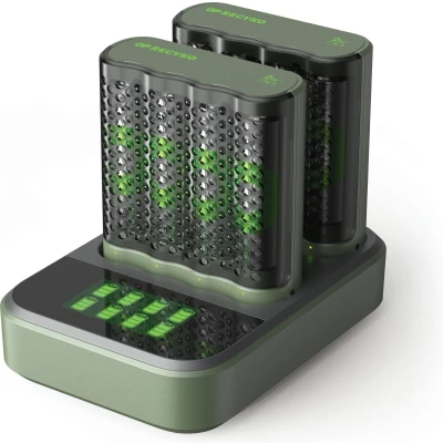 Afbeelding van GP Batteries Batterijlader M451 2 Stuks En Lader Dock D851 + Aa Batterij 2600 Mah 8 (gprckchm452d304)