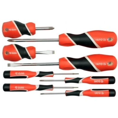 Afbeelding van YATO YT 25980 Schroevendraaierset 8 Display (karton)