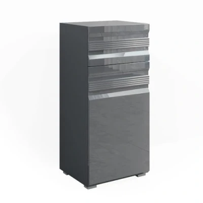 Afbeelding van Vicco Halfhoge kast Freddy, Antraciet/Antraciet, 36.4 x 79 cm