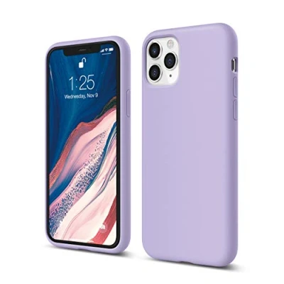 Afbeelding van elago iPhone 11 Pro Hoesje van Silicone Case Compatibel met Apple Premium Silicone, Volledige Bescherming [3 Lagen] Structuur, Verhoogde Rand voor Scherm &amp; Camera (Lavendel)