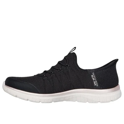 Afbeelding van Skechers Virtue Glow Sneakers voor dames, zwart.