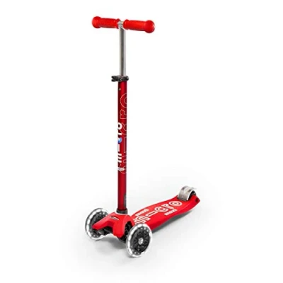 Afbeelding van Micro Maxi Deluxe LED Scooter Red (MMD068)
